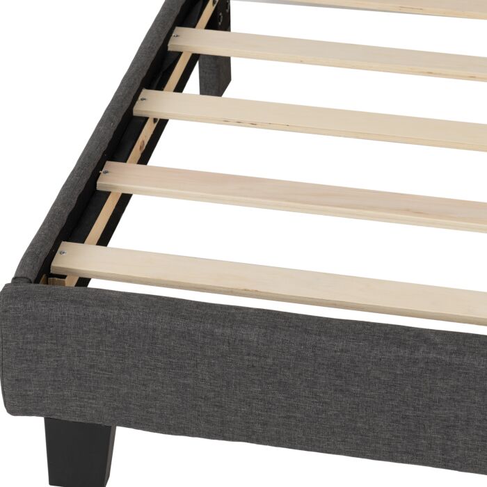 Arran 4'6" Bed - Grey Fabric