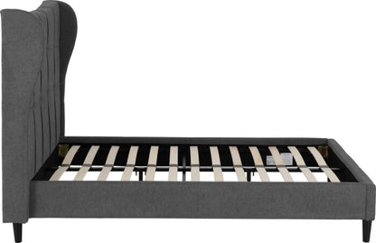 Verona 4'6" Bed - Grey Fabric
