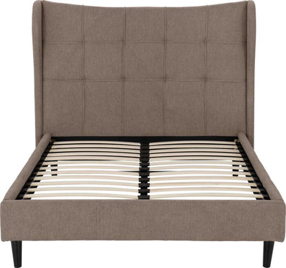 Verona 4'6" Bed - Brown Fabric