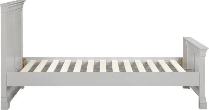 Bordeaux 4'6" High End Bed - Pebble Grey