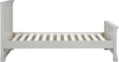 Bordeaux 4'6" High End Bed - Pebble Grey