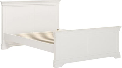 Bordeaux 4'6" High End Bed - Ivory
