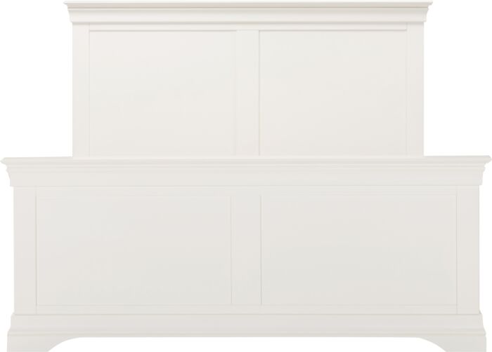 Bordeaux 4'6" High End Bed - Ivory