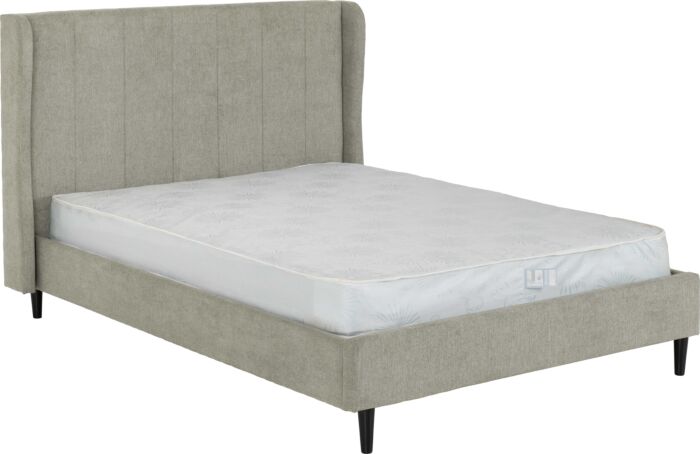 Amelia 5' Bed - Dark Grey Fabric