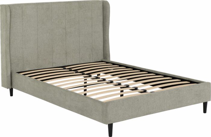 Amelia 5' Bed - Dark Grey Fabric