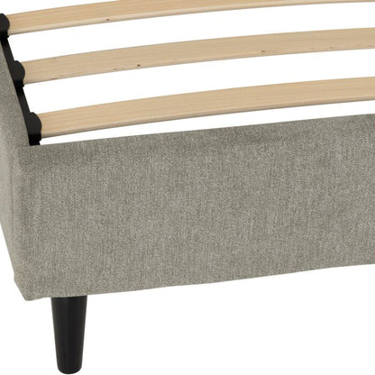 Amelia 5' Bed - Dark Grey Fabric