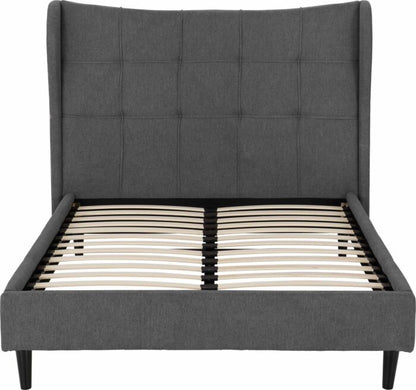 Verona 5' Bed - Grey Fabric