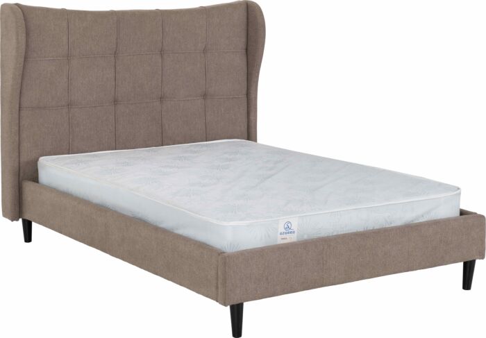 Verona 5' Bed - Brown Fabric