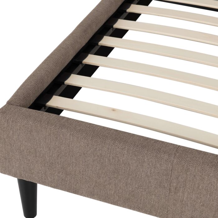 Verona 5' Bed - Brown Fabric