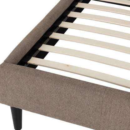 Verona 5' Bed - Brown Fabric