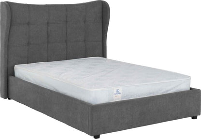 Verona 5' Ottoman Bed - Grey Fabric