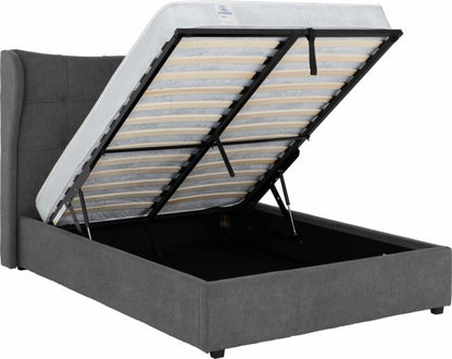 Verona 5' Ottoman Bed - Grey Fabric