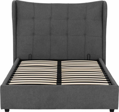 Verona 5' Ottoman Bed - Grey Fabric