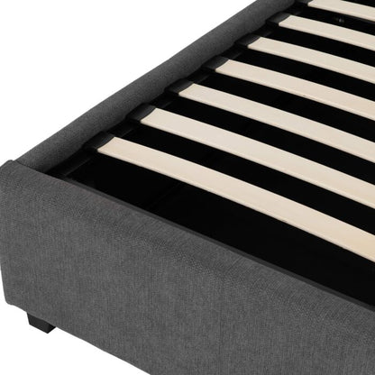Verona 5' Ottoman Bed - Grey Fabric