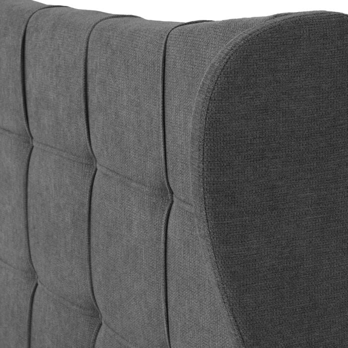 Verona 5' Ottoman Bed - Grey Fabric