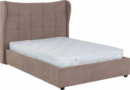 Verona 5' Ottoman Bed - Brown Fabric