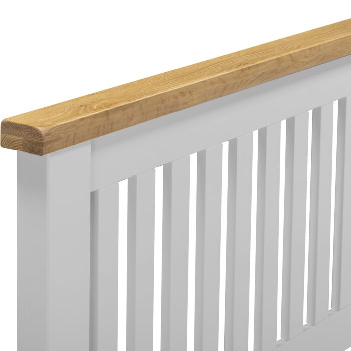 Windsor 5' Low End Bed - Pebble Grey/Oak