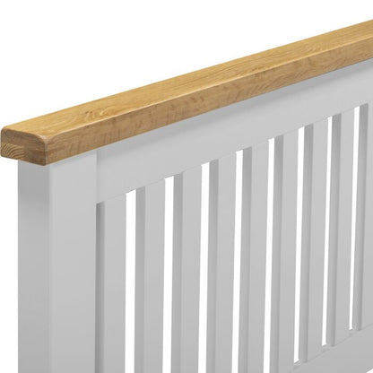 Windsor 5' Low End Bed - Pebble Grey/Oak