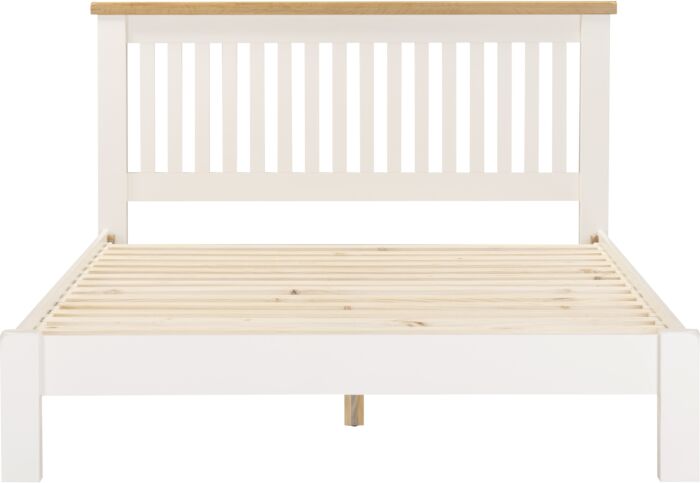 Windsor 5' Low End Bed - Ivory/Oak