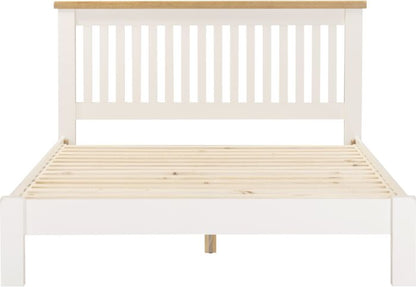 Windsor 5' Low End Bed - Ivory/Oak