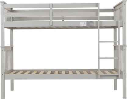 Erin 3' Bunk Bed - Light Grey