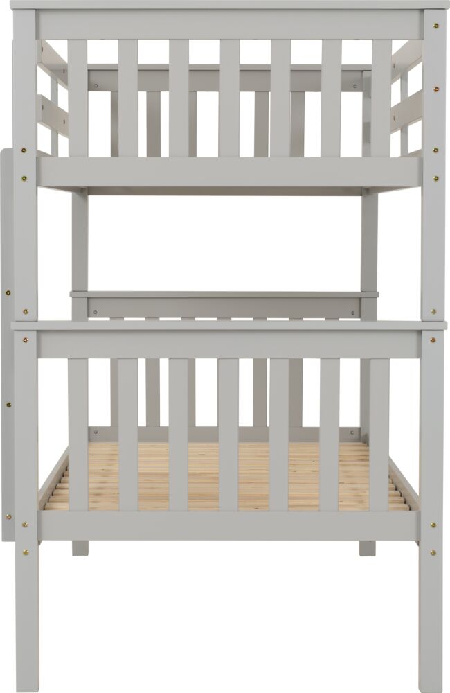Erin 3' Bunk Bed - Light Grey