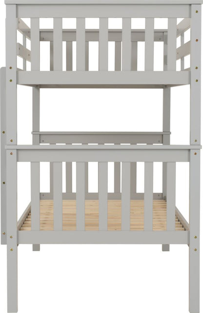 Erin 3' Bunk Bed - Light Grey