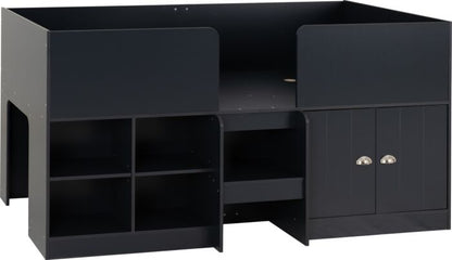 Orlando Low Sleeper Bed - Dark Grey