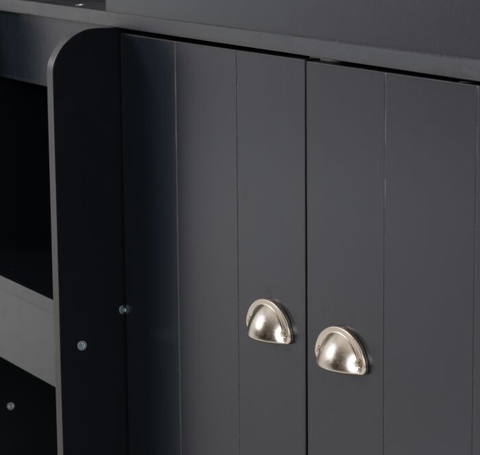 Orlando Low Sleeper Bed - Dark Grey