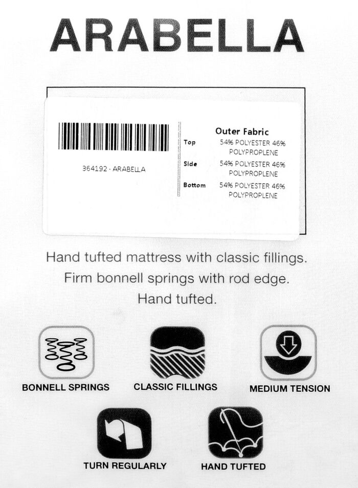Arabella 5' Mattress - Ivory