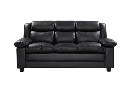 Urban Leather Look 3 Seat Sofa