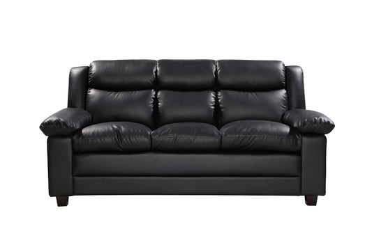 Urban Leather Look 3 Seat Sofa