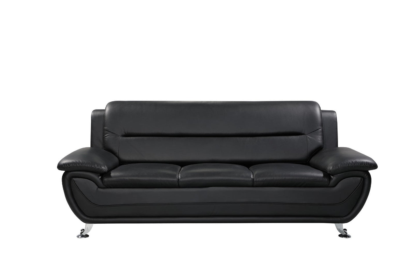 Oxford Faux Leather 3 Seat Sofa