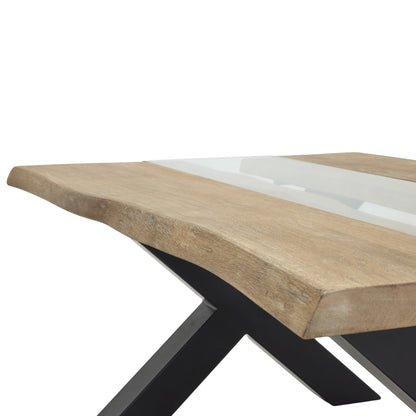 Live Edge Collection Light Acacia River Coffee Table