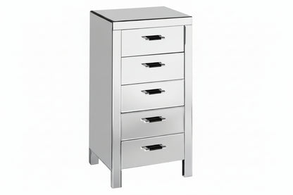 Vincenzo 5 Drawers Mirrored Drawer Chest