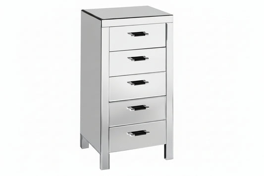 Vincenzo 5 Drawers Mirrored Drawer Chest
