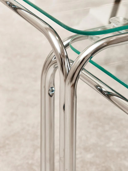 Jordan Nest Of 3 Clear Glass Tables