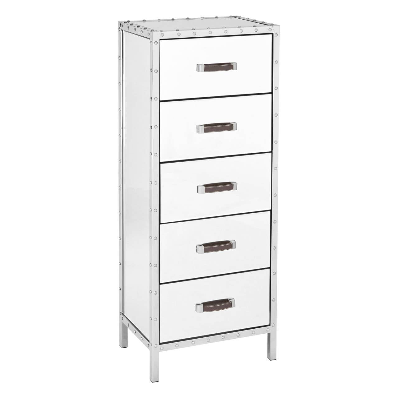 Rivet Chest of 5 Drawers