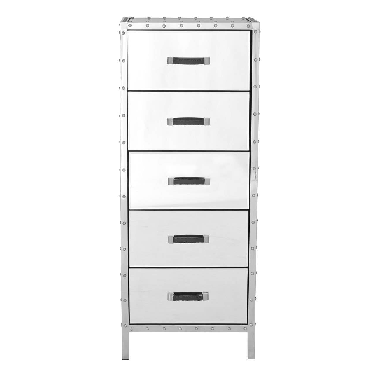 Rivet Chest of 5 Drawers