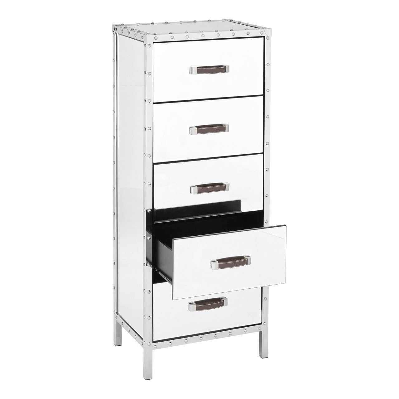 Rivet Chest of 5 Drawers
