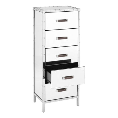 Rivet Chest of 5 Drawers