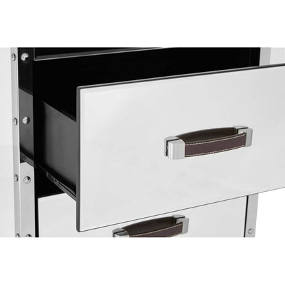 Rivet Chest of 5 Drawers