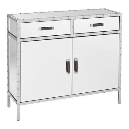 Rivet Mirrored Two Door Sideboard with Drawers