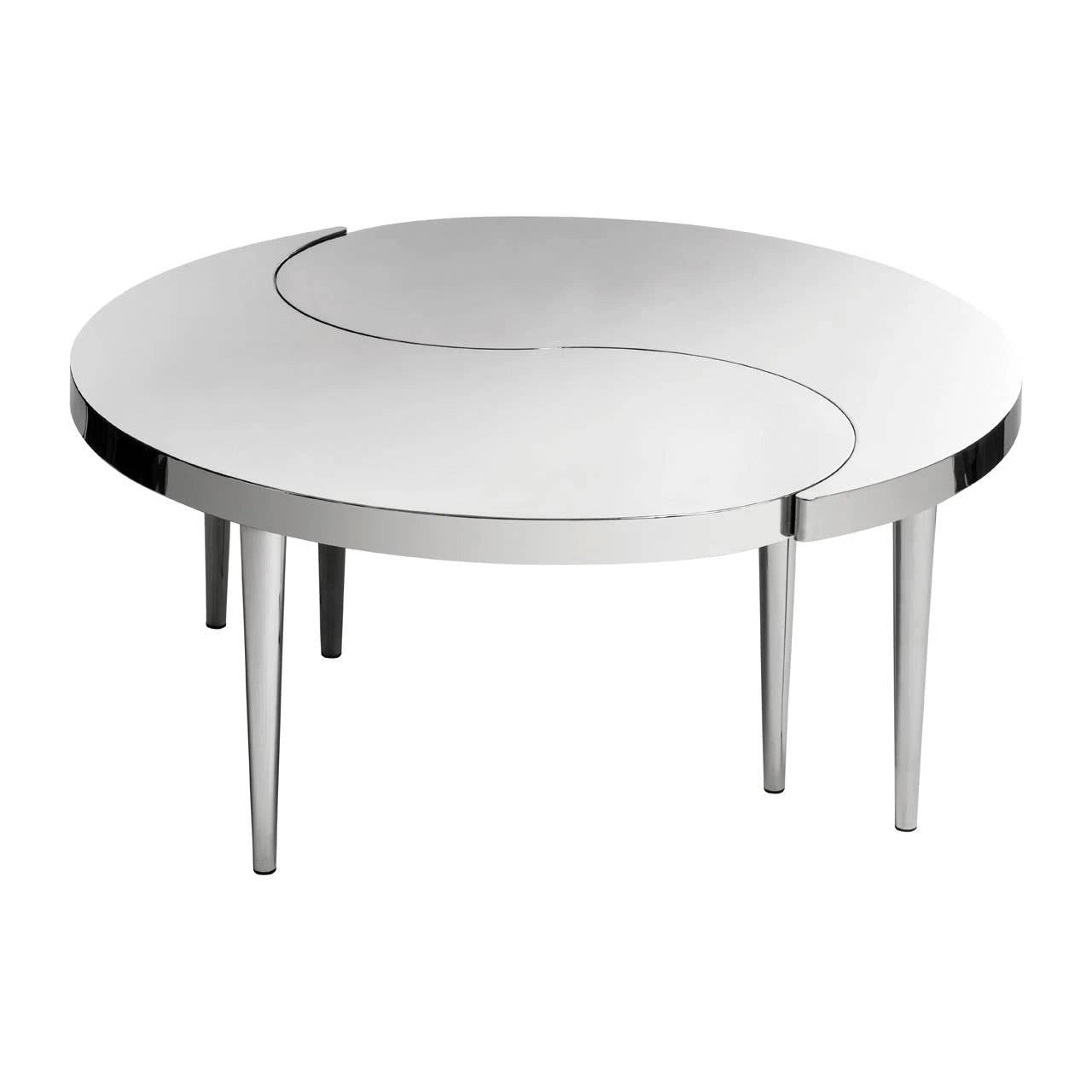 Lure Yin-Yang Stainless Steel Coffee Table