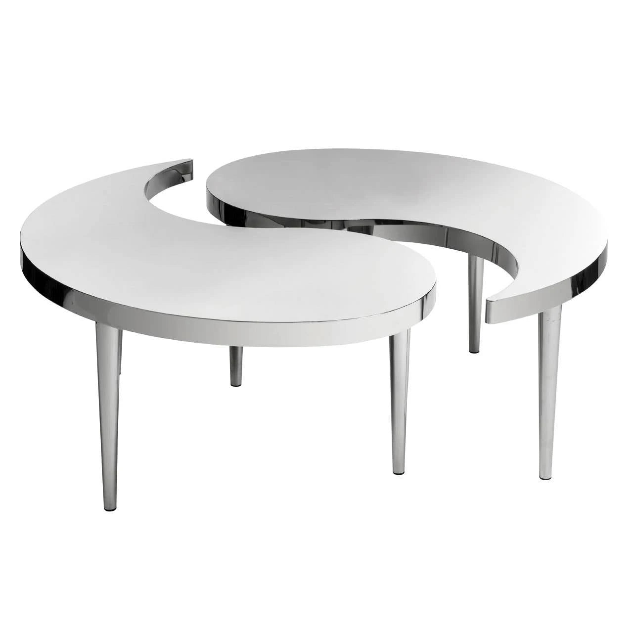 Lure Yin-Yang Stainless Steel Coffee Table