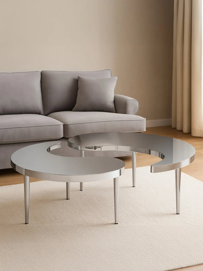 Lure Yin-Yang Stainless Steel Coffee Table