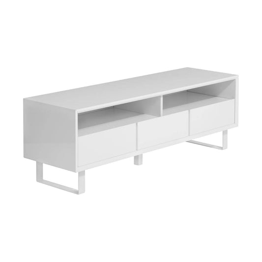 Moritz White High Gloss Media Cabinet
