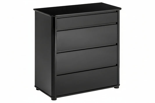 Moritz Black High Gloss 4 Drawer Chest