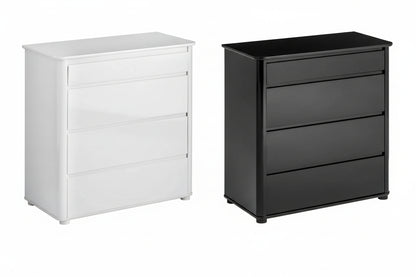 Moritz Black High Gloss 4 Drawer Chest