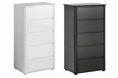 Moritz Black High Gloss 5 Drawer Chest
